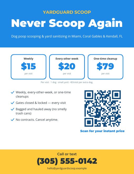 Pooper scooper flyer example